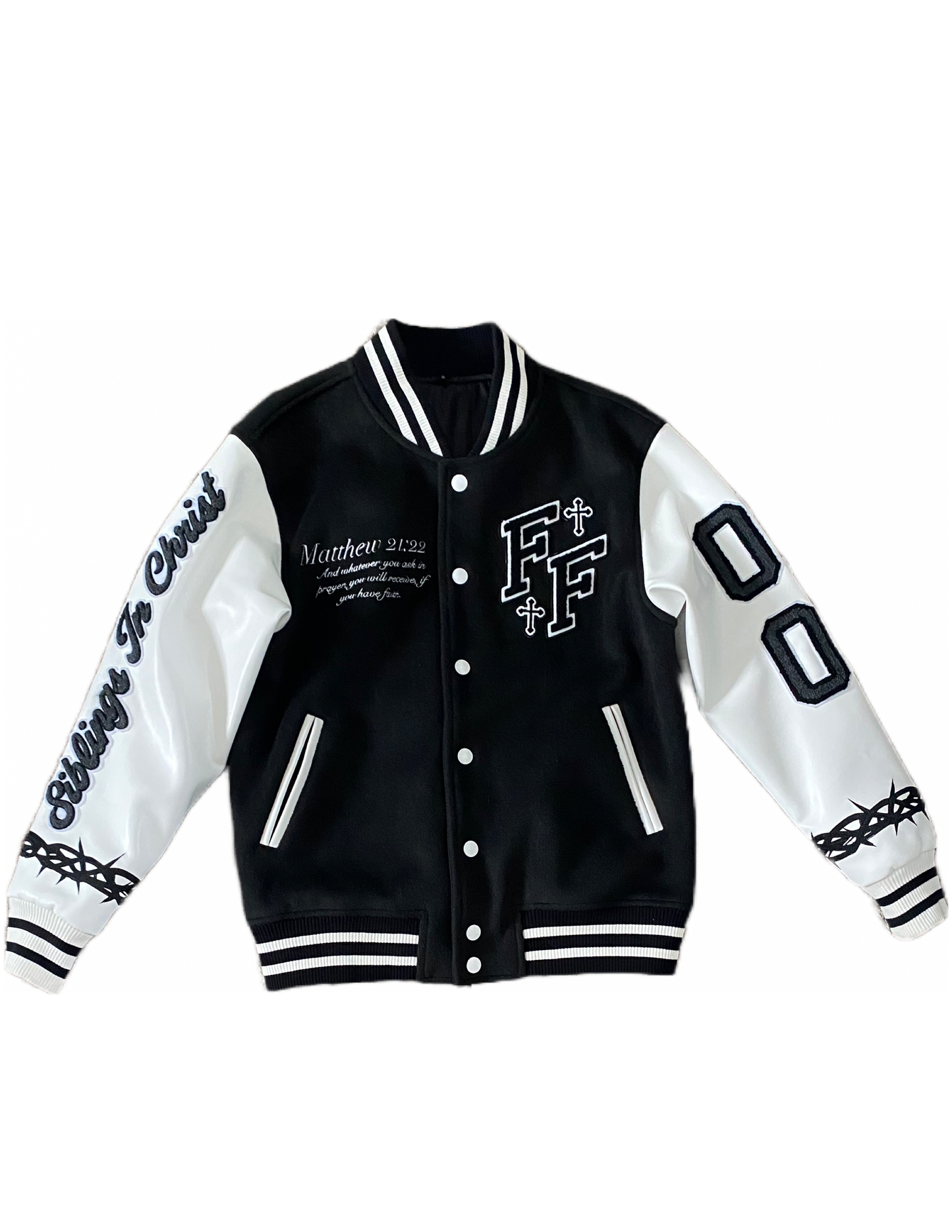 "Wings" Varsity Jacket (Black)