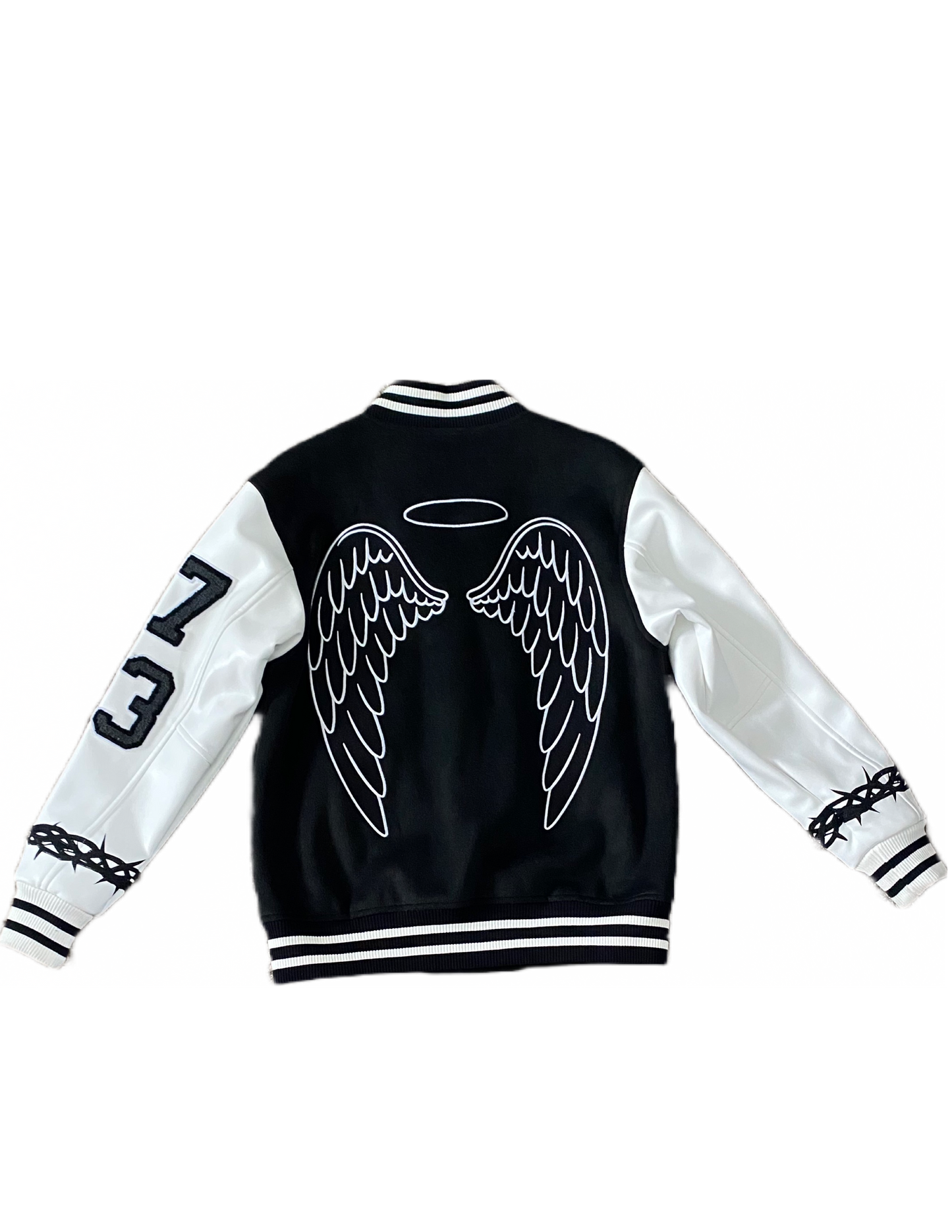 "Wings" Varsity Jacket (Black)