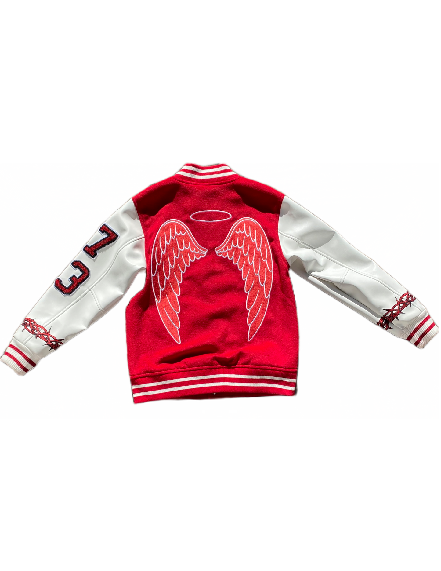 "Wings" Varsity Jacket (Red)