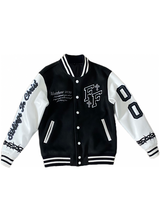 "Wings" Varsity Jacket (Black)