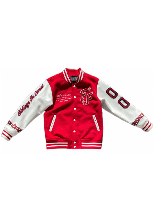 "Wings" Varsity Jacket (Red)